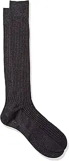 [Pantherella] Mens Danvers Over The Calf Cotton Lisle Blend Dress Socks