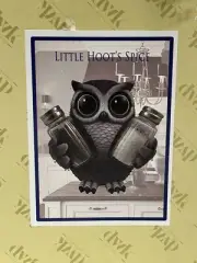 OWL BIRD LITTLE HOOT'S SPICE SALT AND PEPPER SHAKER SET NEW IN BOX.