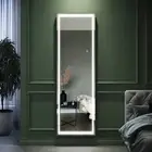LED Full-Length Makeup Mirror Lighted Wall Mounted Bathroom Mirror 160x50cm