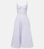 [Zimmermann] Zimmermann Natura linen and silk corset dress AU 8 blue