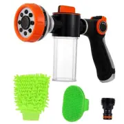 Dog Wash Hose, 8 Patterns High Pressure Garden Hose Soap Sprayer with Soap Di...