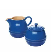 Chasseur La Cuisson Sugar & Creamer Set Blue Sugar Bowl: 350mL Creamer: 450mL