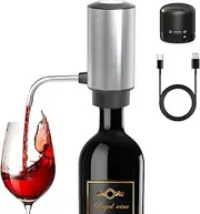 Electric Wine Aerator and Pourer,Smart Automatic Wine Decanters,Rechargeable Wine Dispenser with USB Cable,Best Wine Gifts