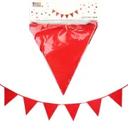 Red Glitter Flag Banner 3.5m