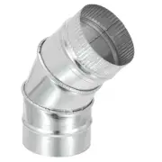 4" OD Elbow 45 Degree Duct Pipe Connector HVAC Ventilation Flue Tube