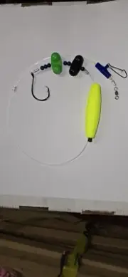 4 Pack Catfish/Stripper Rig Slip Sinker Hook 7/0 Octopus Circle Hook W/Rattles