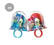 900555 4 x ALIEN RING POP CANDY BLUE RASPBERRY STRAWBERRY FLAVOURED FLAVOURS