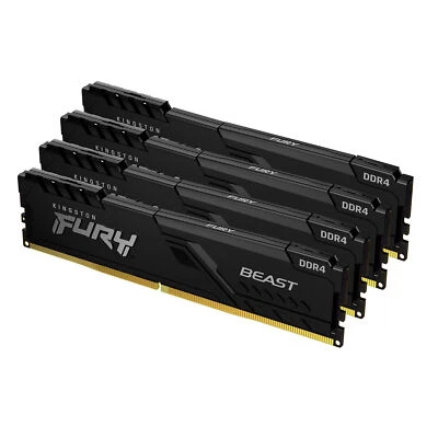 64GB Kingston FURY Beast 3600MHz DDR4 Quad Channel Kit (4 x 16GB)