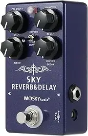 Labymos 2-in-1 Digital Reverb & Delay Effects Pedal Guitar Effect Pedal with True Bypass for Electric Guitar Bass