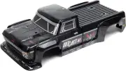 1/8 Painted Decaled Trimmed Body, Black : Outcast 6S BLX, ARA406160