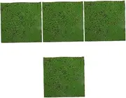 4pcs Artificial Moss Turf Mat Fake Grass Mat for Outdoor Fake Plants Decorative Faux Moss Garden Decor