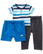 Quiltex Summer Sailing 3pc Mix & Match Set