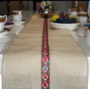 12x48 Burlap Table Runner - Dresser Cover or Farmhouse Table Runner