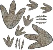 90 Pieces Dinosaur Decor Footprints Floor Decals - Peel and Stick Track Stickers - Removable Wall Decals Vinyl Footprints for Baby Nursery Bedroom Home Decor