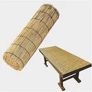 Natural Bamboo Fence screening-Reed Screen Blind-Garden Fencing Decorative-Roll Up Reed Fencing-Panel for Garden Indoor Balcony Window (Size : 60x700cm/1.9x22.9ft)