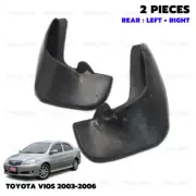 Pair LR Rear Mud Flap Splash Guard For Toyota Vios Sedan 4 Door 2003 - 2006