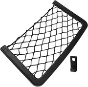 HEALEEP Car Net Pocket Automotive Storage Bag Upgraded Trunk Net Organizer for and Boats with Hooks Seat Net for Efficient Storage