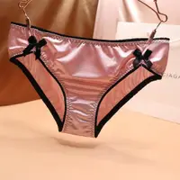 在飛比找ETMall東森購物網優惠-歐美內褲性感可愛蝴蝶結低腰絲綢