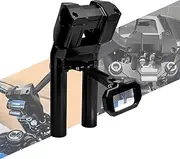 HCmotorku Handlebar Risers with Speedometer Instrument Panel Fit For Harley Softail Street Bob FXBB FXBBS Low Rider ST FXST 2018-2024 (Black 10 inch tall)