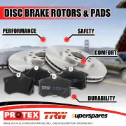 Protex Rear Brake Rotors TRW Pads for Ford Falcon Fairmont XE XF LTD FD FE 82-88