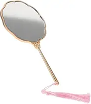 HONMEET Retro Hand Mirror Chinese Style Makeup Mirror Lightweight Portable for Women Girls Beauty Enthusiasts