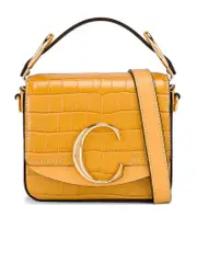 Chloé Mini Chloe C Bag in Honey Gold