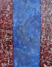 Modernist LARGE ABSTRACT PAINTING Expressionist MODERN Art AMBITION FOLTZ