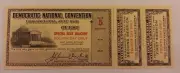 1948 DEMOCRATIC NATIONAL CONVENTION TICKET w/2 coupons Philadelphia PA