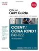 CCENT/CCNA ICND1 640-822 Official Cert Guide, 3/e (Hardcover)-cover