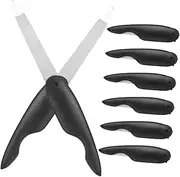DECORNIJIA 8Pcs Folding Nail File Double Sided Metal Buffing Strips for Fingernails Toenails Durable Portable Manicure Tool for Home and Salon Use Chic Design