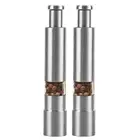 Mini Thumb Salt & Pepper Grinder Stainless Steel One-Hand Manual Mill Tool