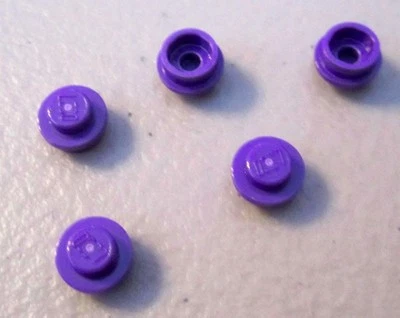 Lego 1x1 Round Purple Bricks (200 pieces)