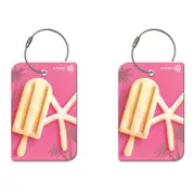2PK Retreev Lolly Travel Bag Smart Tag Luggage Suitcase Name Card w/ QR