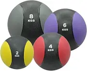 2kg+4kg+6kg+8kg Commercial Rubber Medicine Ball / Gym Fitness Exercise Ball
