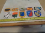 10 Military Flashes and/or Ovals new (Box#KIWI Bag#E40)