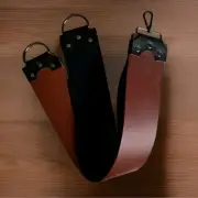 3" Veg Tan 3 Component Buffalo Hide Strop 23" Version (Bootstrap Brown)