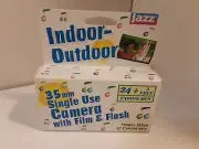 Jazz Indoor Outdoor 35mm Single Use Camera Film & Flash DZ50 27 Exposure READ !!