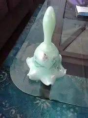Glass Bell Figurine 7 In Tall. Collector VINTAGE-----HAND PAINTED