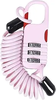 Motorcycle Helmet Lock - 3 Digit Combination Secure Lock,Retractable Cable Lock for Motorcycle, Basket, Helmet, Outdoor Gear