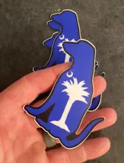 The South Carolina Flag Labrador Car Decal By Anchored By Fin