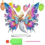 Home Stand up Gem Painting Craft Kit, Homemade Desktop Ornaments, Crystal Art Desk Placement Ornament for Family Friends