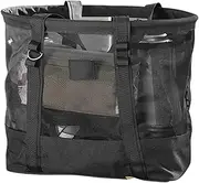 [Lmyit] Beach Mesh Tote Bag, Mesh Pool Bag, Lightweight Sand-Resistant Quick-Drying Vacation Clothes & Accessories Organizer For Tropical Vacations, Poolside Lounging