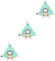 Generic 3 Pcs Pacifying Toy for Newborn Soft Saliva Towel Comfortable Fabric Skin-Friendly Machine Washable