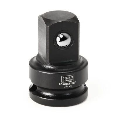 Powerbuilt 3/8 Inch Drive (F) x 1/2 Inch Drive (M) Impact Adapter - 647096