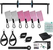 Pilates Bar Set, Pilates Bar Set with Resistance Bands, Exercise Bar with Resistance Bands, Fitness Equipment, Portable Pilates Exercise Bar Set for Full Body Workout