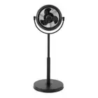 Amucolo Pedestal Fan 8" 3-Speed+Adjustable Height+Tilt Head+Heavy Fan Base Black
