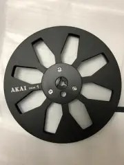 New One Pair Black Akai 7'' tape reel Light Metal Aluminum Take Up Reel