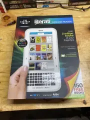The Sharper Image Powered by Kobo Literati Wireless Reader Full Color Screen NEW