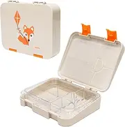 Kid-Friendly Easy Clean Bento Lunchbox by My Family - Leakproof, Durable, BPA-Free - Fits Cooler Bag - Dishwasher Safe