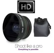 0.43x Hi Def Wide Angle with Macro Lens For Panasonic Lumix DC-FZ80 DC-FZ82